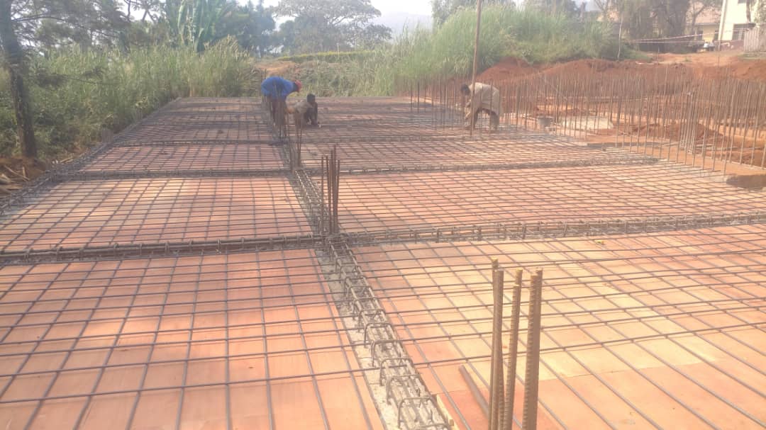 February 2024: Rebar is placed to form the control area floor.